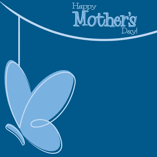 Hand getekend Happy Mother's Day card in vector-formaat. — Stockvector