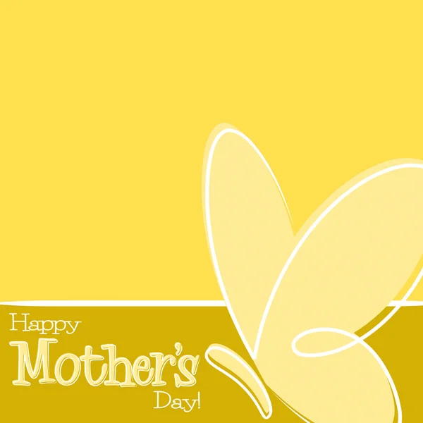 Hand gezogene glückliche Muttertagskarte — Stockvektor