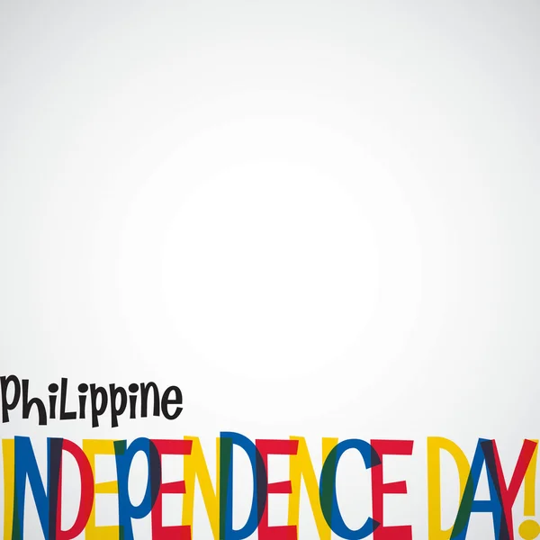 Filipinas Tarjeta del Día de la Independencia en formato vectorial . — Vector de stock