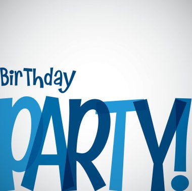 Tipografik doğum günü kartı Vektör formatında.