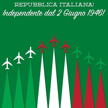 İtalyan Cumhuriyet Bayramı kartı