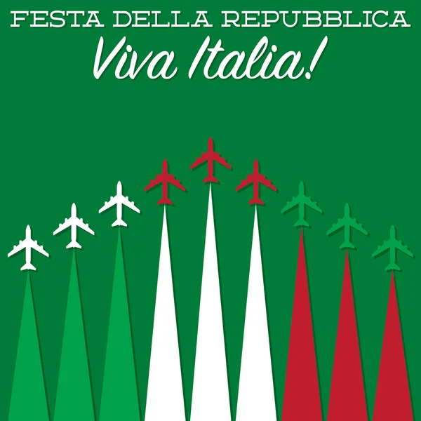 Tarjeta de firma Viva Italia — Vector de stock