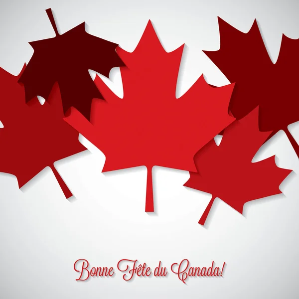 Bonne carte du jour du Canada — Image vectorielle