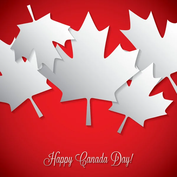 Carte d'anniversaire du Canada — Image vectorielle