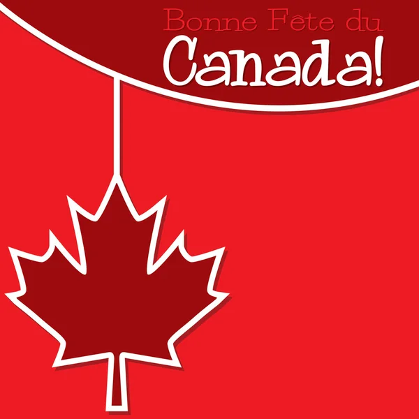 加拿大日快乐卡 — 图库矢量图片