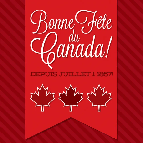 Happy Canada Day card — Stock Vector