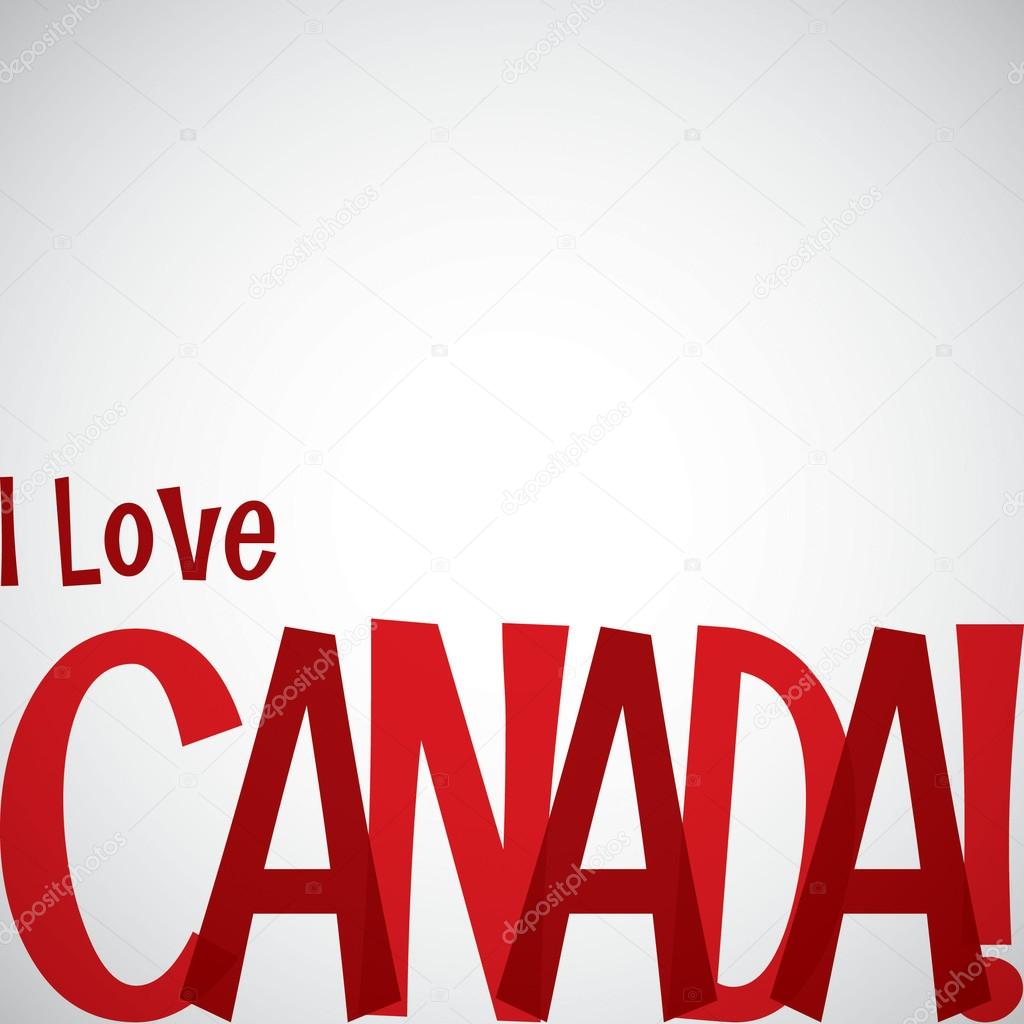 I love Canada card