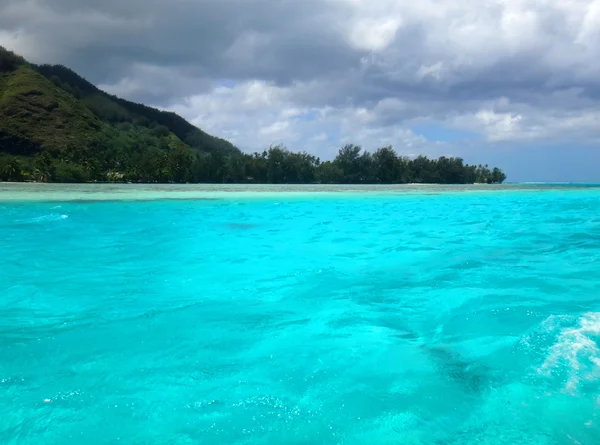 Vista Moorea Lagoa Polinésia Francesa — Fotografia de Stock
