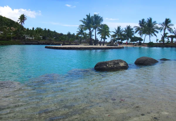 Pohled Resort Laguny Papeete Fracouzská Polynésie — Stock fotografie