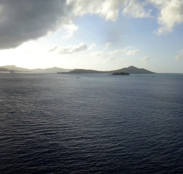 Vista Bora Bora Society Islands Polinésia Francesa — Fotografia de Stock