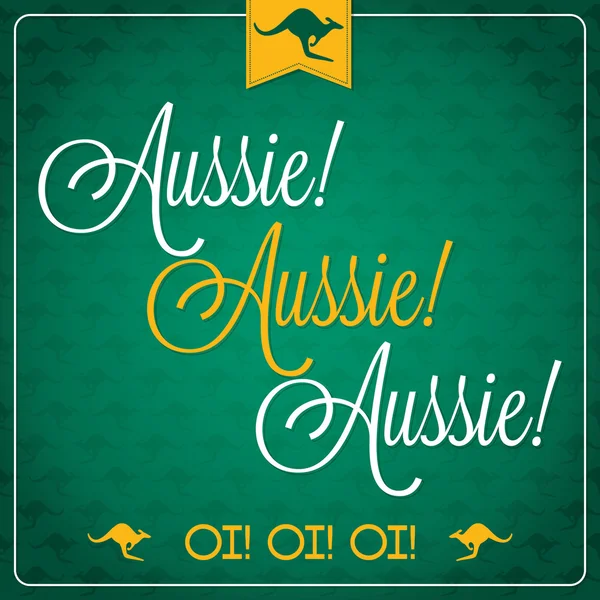 Elegante tipográfico Austrália Cartão de Dia em formato vetorial . —  Vetores de Stock