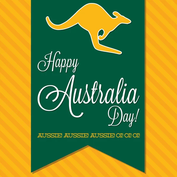 Tarjeta de marco Australia Day en formato vectorial . — Vector de stock