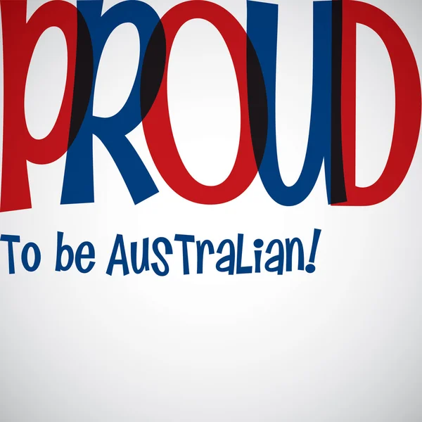 Tipografía brillante Australia Day card en formato vectorial . — Vector de stock