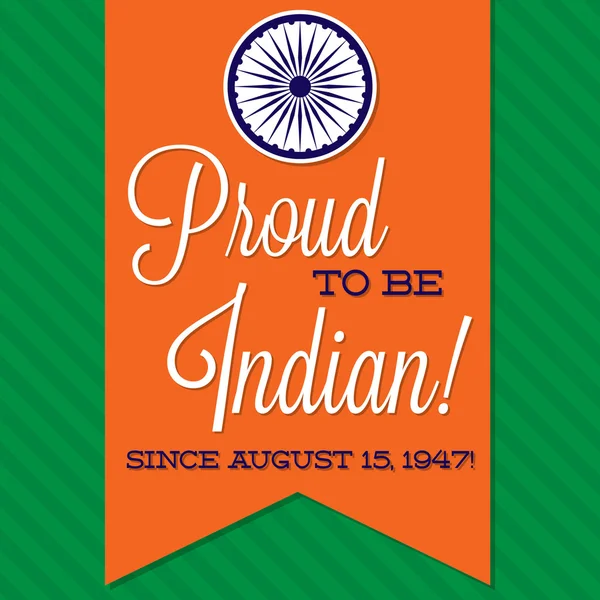 Carte Sash Indian Independence Day en format vectoriel — Image vectorielle