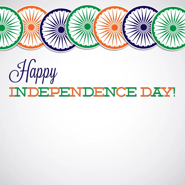 Carte Line India Independence Day en format vectoriel — Image vectorielle