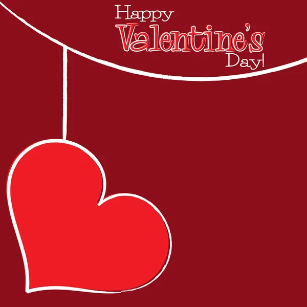 Bright hand drawn Valentine's Day card in vector format. — Stockvector