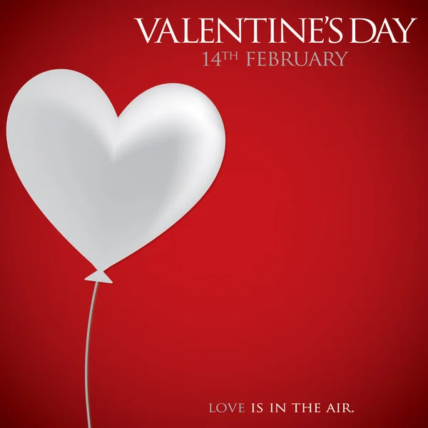 Heart balloon Valentine's Day card in vector format. — Διανυσματικό Αρχείο
