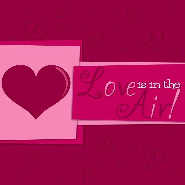 在矢量格式的时髦情人节贺卡。. — 图库矢量图片