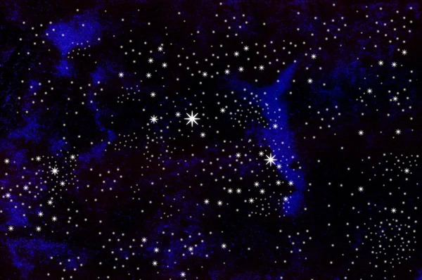 Абстрактный синий чёрный фон и звёзды — стоковое фото