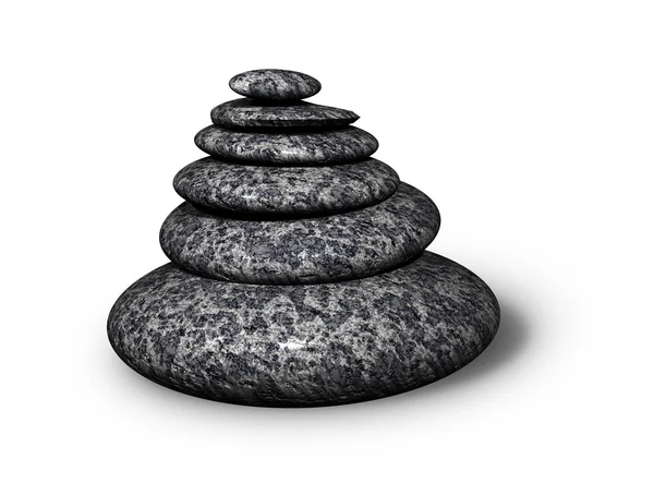 Zen rocks 3d concept — Stock Photo, Image