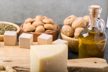 D vitamini açısından zengin farklı gıdalar.