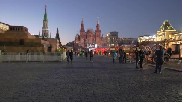 Moscow Russia November 2020 People Walk Red Square — Stock Video