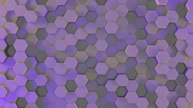 Hareketli desenli bir yüzey, soyut renk arkaplanının 3 boyutlu görüntüsü. Döngü hareketi