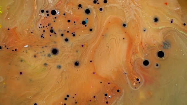 Fond liquide coloré. L'art des fluides. Texture tourbillonnante colorée — Video