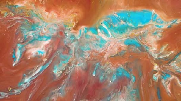 Fundo líquido colorido. Arte fluida. Textura de redemoinho colorido — Vídeo de Stock
