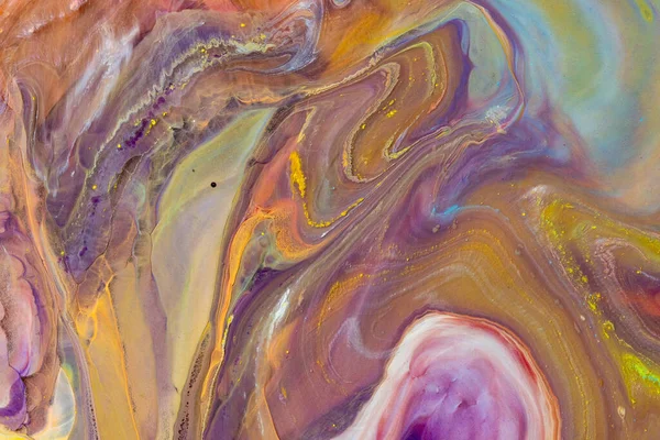 Multicolored paints create a beautiful abstract background. — Stock Photo, Image