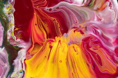 Renkli boyalar güzel soyut bir arkaplan oluşturur.