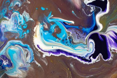 Renkli boyalar güzel soyut bir arkaplan oluşturur.