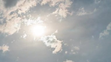 Gökyüzündeki bulutların hareketliliği hızlandı. Zaman Uygulaması.