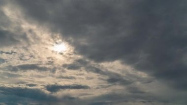 Gökyüzündeki bulutların hareketliliği hızlandı. Zaman Uygulaması.