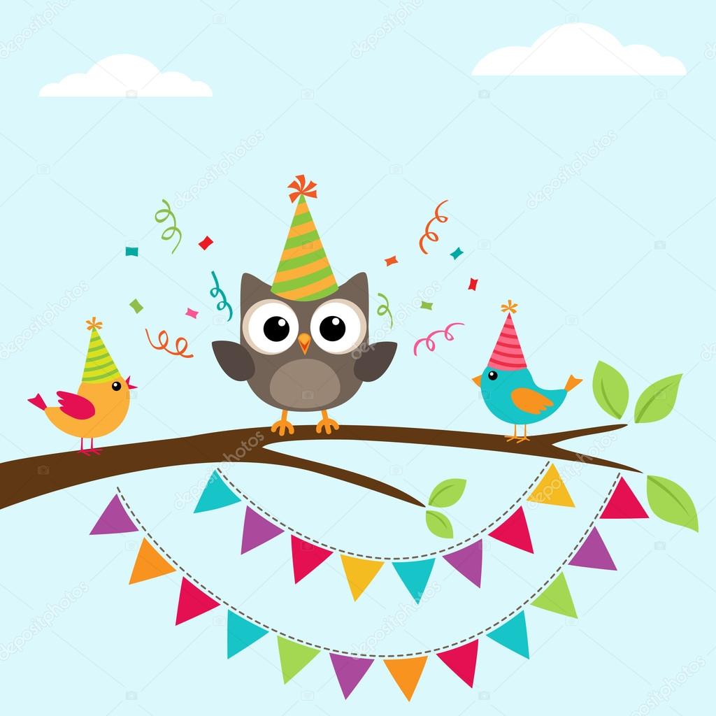 Chouette Anniversaire Images Vectorielles Chouette Anniversaire Vecteurs Libres De Droits Depositphotos