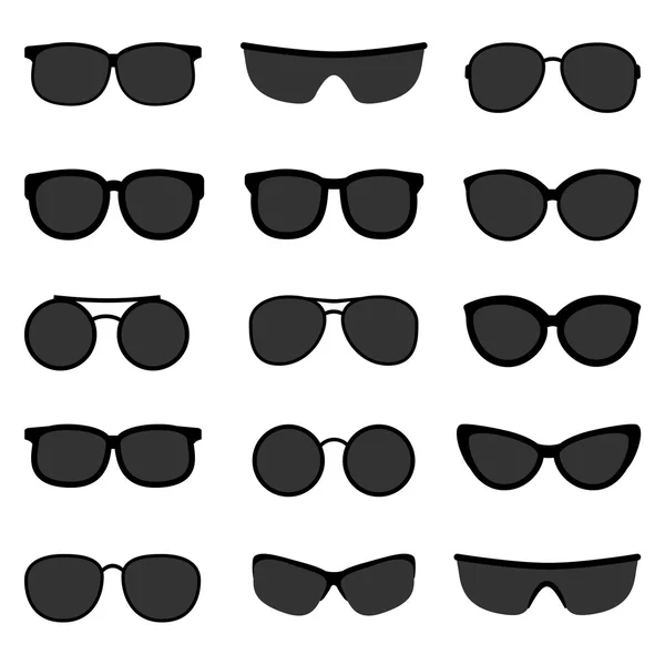 Gafas y gafas de sol vector conjunto — Vector de stock