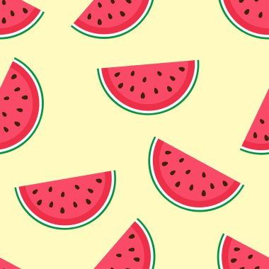 Karpuz ile şirin seamless modeli