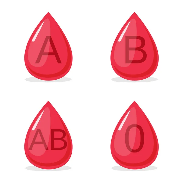 0文字の血の赤のドロップ 血液型ベクトル図 ロイヤリティフリーストックベクター