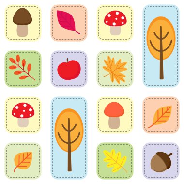 Sonbahar orman sorunsuz arka plan