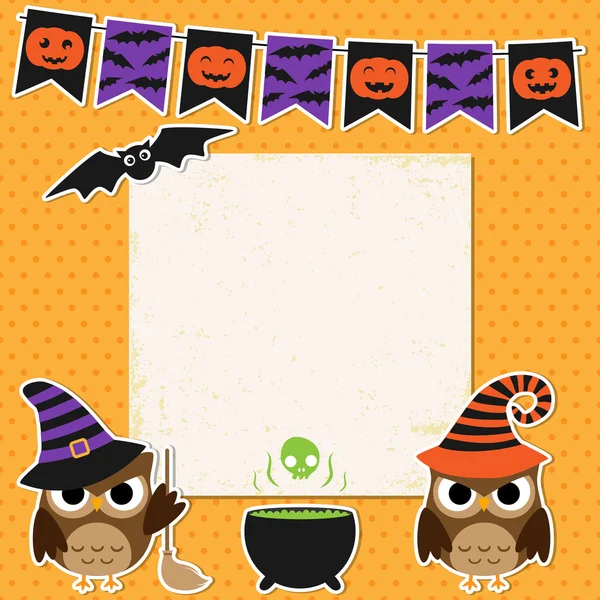 Halloween party kaart — Stockvector