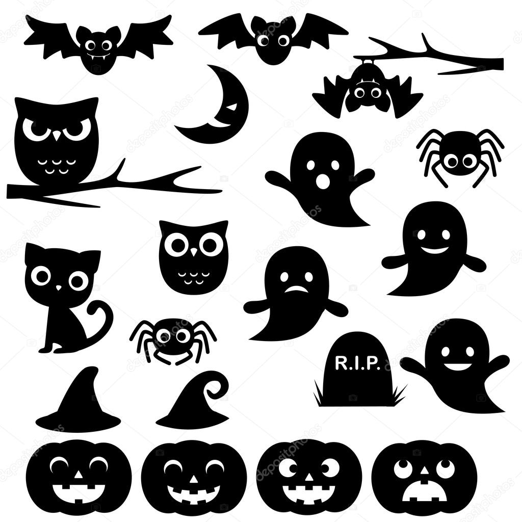 Download Halloween silhouettes — Stock Vector © yuliya_m #83804476