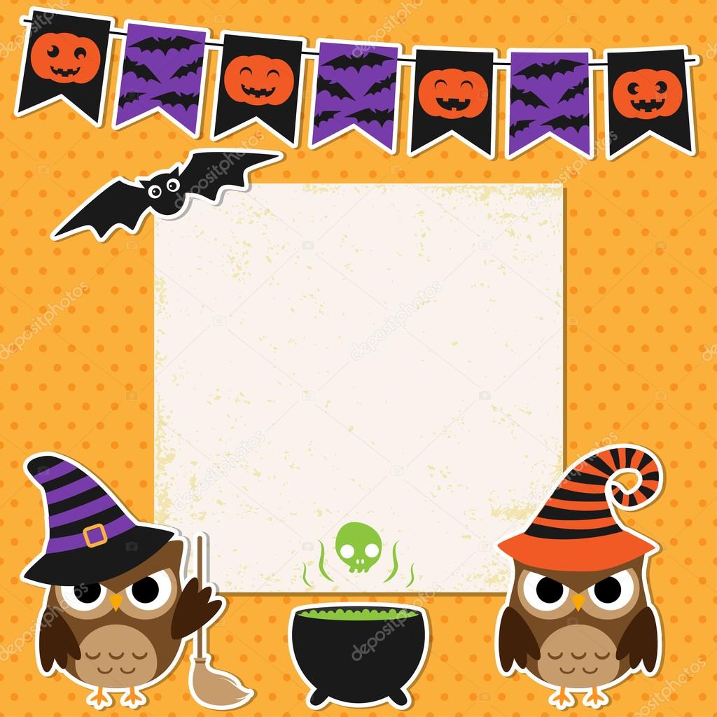 Halloween party card
