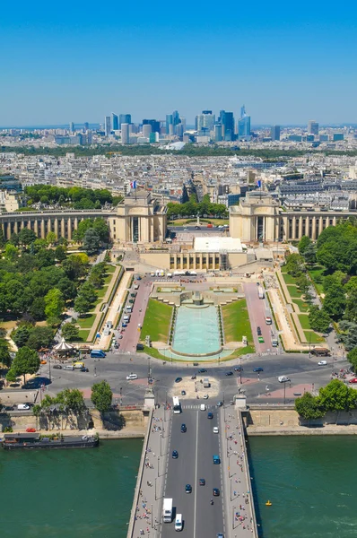 Antenn syn på Paris, Frankrike — Stockfoto