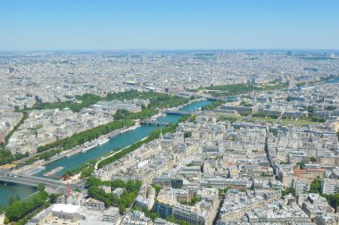 Paris, Fransa 'nın havadan görünüşü 