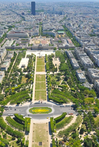 Εναέρια άποψη του Παρισιού, Γαλλία — Φωτογραφία Αρχείου