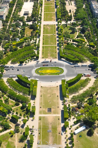 Вид з повітря на Париж, Франція — стокове фото