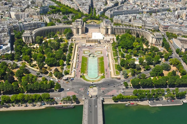 Antenn syn på Paris, Frankrike — Stockfoto