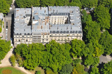 Paris, Fransa 'nın havadan görünüşü 