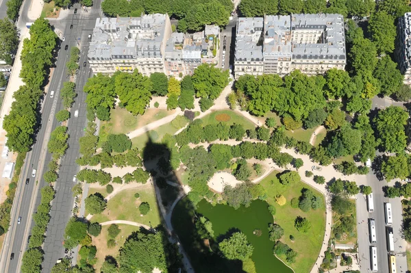 Antenn syn på Paris, Frankrike — Stockfoto