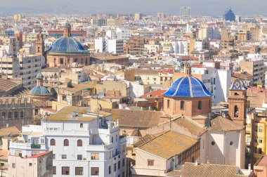 Valencia, İspanya 'nın hava manzarası 